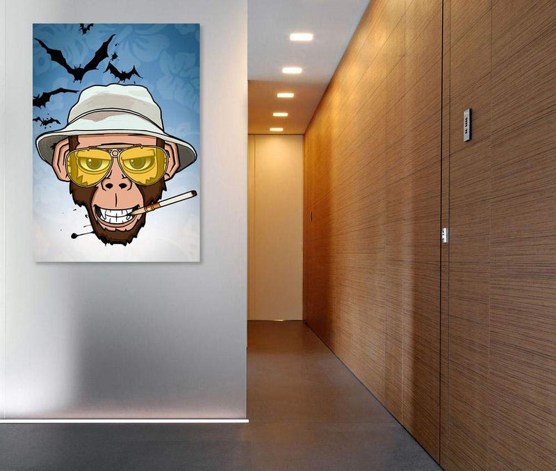 Cortesi Home 'Monkey Business in Las Vegas' by Nicklas Gustafsson, Canvas Wall Art, 12"x18" - Image 3